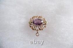 Suffragette Art Nouveau 14ct Gold Pendant / Brooch C1900's, 5.6g, Box