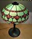 Superb Whaley Table Lamp, 15 In, Ca. 1910, Verdigris Patina, Super Condition