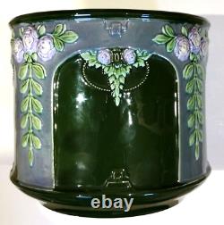 Superb and rare large art nouveau antique Eichwald jardiniere / planter