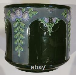 Superb and rare large art nouveau antique Eichwald jardiniere / planter