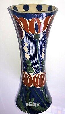 T. G. Green (Cornishware) IVANHOE Vase c1898 Dr Christopher Dresser