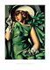 Tamara De Lempicka Young Girl In Green Dress Art Deco Era Nouveau Print 50x70