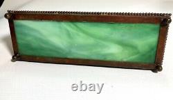 Tiffany Studios Bronze & Favrile Glass Pen Tray