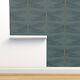 Traditional Wallpaper Art Nouveau Teal Blue Green Extra Large Scale Dragonfly
