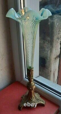 Uranium Depression Vaseline Glas Antique vase Art Nouveau