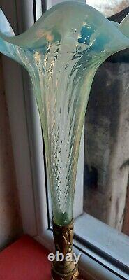Uranium Depression Vaseline Glas Antique vase Art Nouveau