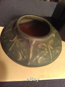 Van Briggle Philodendron Leaf Bowl 1907-1912 Production Piece Mint