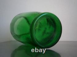 Vase 1900 Enamelled Glass St Legras Floral Decor Art Nouveau Green Antique