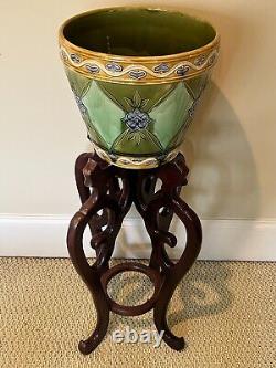 Very Large Minton Art Nouveau / Jugendstil Arts& Crafts Secessionist Jardinière