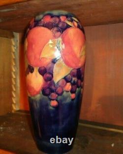 Very Large William Moorcroft Pomegranate Vase in rare ovoid shape