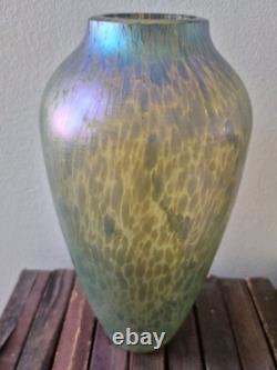 Very Rare Loetz Papillon Iridescent Glass Vase Art Nouveau Bohemian 20cm tall