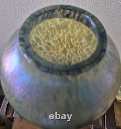 Very Rare Loetz Papillon Iridescent Glass Vase Art Nouveau Bohemian 20cm tall