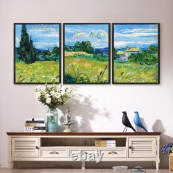Vincent van Gogh Green Wheat Triptych Three 3 Multi Panel Set Poster Canvas