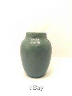 Vintage 1920s Small Rookwood Pottery Vase, Dark Teal Blue Green 2139