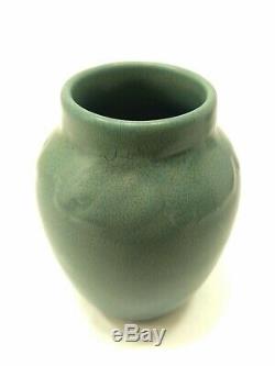Vintage 1920s Small Rookwood Pottery Vase, Dark Teal Blue Green 2139