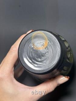 Vintage Art Nouveau Cameo Glass Forest Landscape Vase