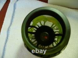 Vintage Art Nouveau Cameo Glass Forest Landscape Vase