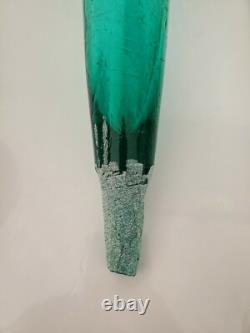 Vintage Art Nouveau Fairy & Angel Figural Metal Epergne Centerpiece Green Glass