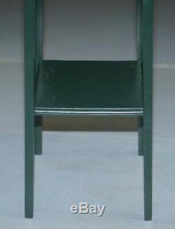 Vintage Arts & Crafts Liberty's London Jardiniere Plant Bust Stand Green Painted