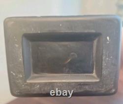 Vintage CAMEO French Style Art Nouveau Etched Layered Forest Glass Vase 10