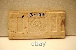 Vintage Ceramic Tile Saji Japan with Pink Roses and Green Back Art Nouveau