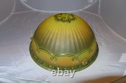 Vintage G Kaelle glass signed lampshade art nouveau