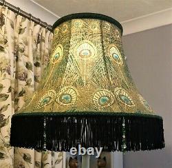 Vintage Liberty HERA Green Lampshade Standard Lamp 20 ART DECO Crystal bead