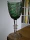 Vintage Monster Pokal Glass Crystal Bohemian Green Colors 10,43