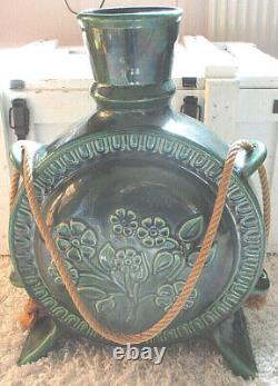 Vintage? Rare Giant Green XXL Floor Vase with Hanging? Gogolko Ceramic