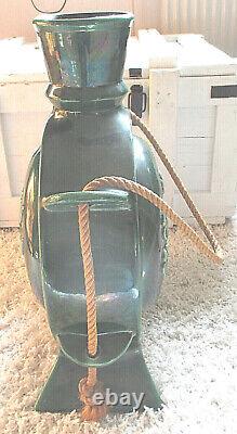 Vintage? Rare Giant Green XXL Floor Vase with Hanging? Gogolko Ceramic