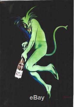 Vintage poster MAURIN FRENCH APERITIF GREEN DEVIL