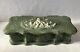 Vtg Incolay Stone Art Nouveau Style Green Jewelry Box Cherubs Hand Crafted Euc