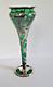 Wmf Art Nouveau Green Glass Vase With Silverplate Design