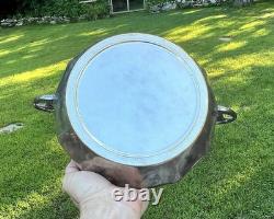 WMF Silver-plate Art Nouveau/Deco Green Cut Art Glass Insert Handled Center Bowl
