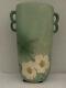 Weller Pottery Floral Vase Handles Tall Subtle Antique Artisan Vintage