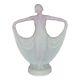 Weller Pottery Lavonia 1920s Art Nouveau Lady Double Bud Vase Figurine