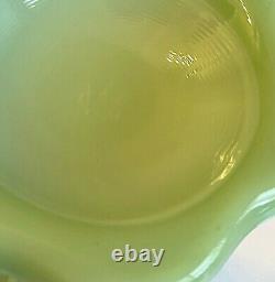 Westmoreland RARE Mint Green Milk Glass Jadeite Slag Vase Lily of the Valley