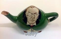 Wileman Intarsio Joseph Chamberlain Character Teapot Walter Slater 1911-13