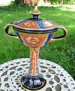 William Moorcroft James MacIntyre AURELIAN WARE Twin Handled CHALICE Bonbonnière