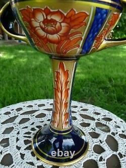 William Moorcroft James MacIntyre AURELIAN WARE Twin Handled CHALICE Bonbonnière