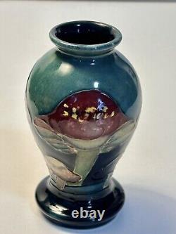 William Moorcroft Pottery Claremont ToadstoolPattern Baluster Vase In 1914