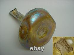 Wonderful LOETZ Iridescent Jack in the Pulpit VASE with SILVER OVERLAY