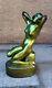 Zsolnay Women Nude Statue Green-blue-gold Eozin Art Nouveau