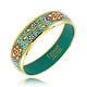 Zema Jewels Mint Green Art Nouveau Fine Porcelain Bracelet Handmade Jewelry
