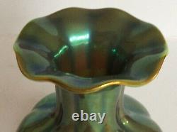 Zsolnay Eosin Green Glazed Vase