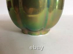 Zsolnay Eosin Green Glazed Vase